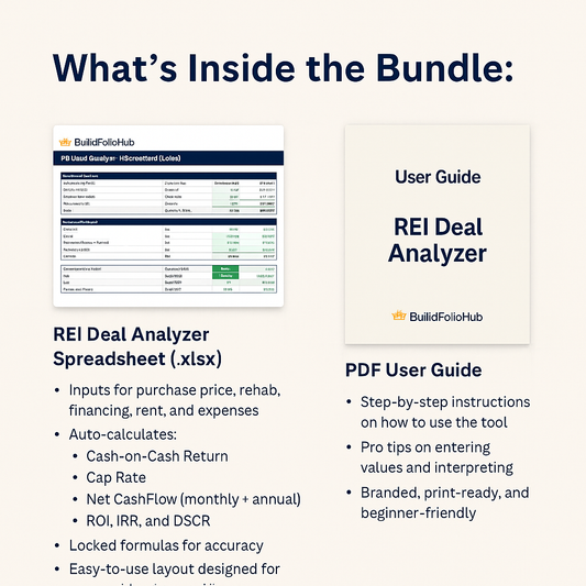 Premium REI Deal Analyzer + Spreadsheet [Bundle]